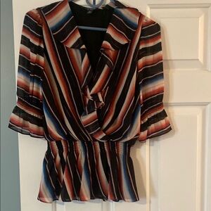 Striped Multicolor Women's Top